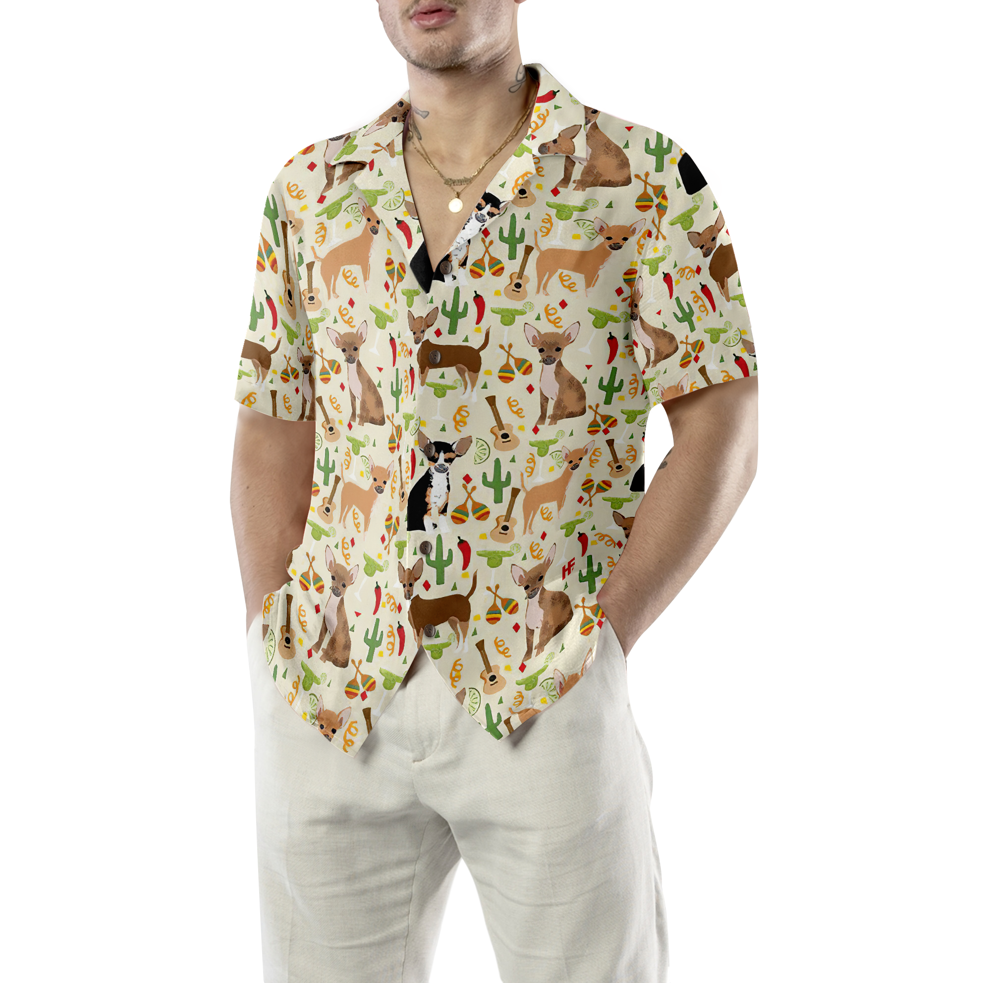 Fiesta Chihuahua And Margaritas Celebration Hawaiian Shirt