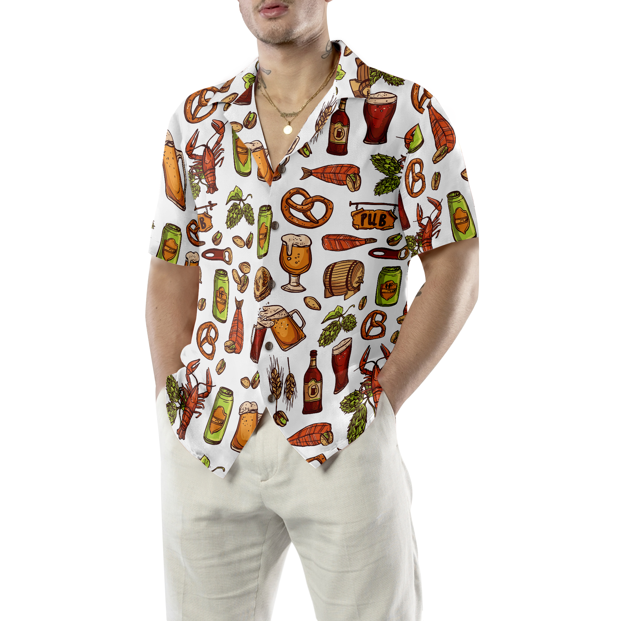 Let's Drink Premium Beer Hawaiian Shirt
