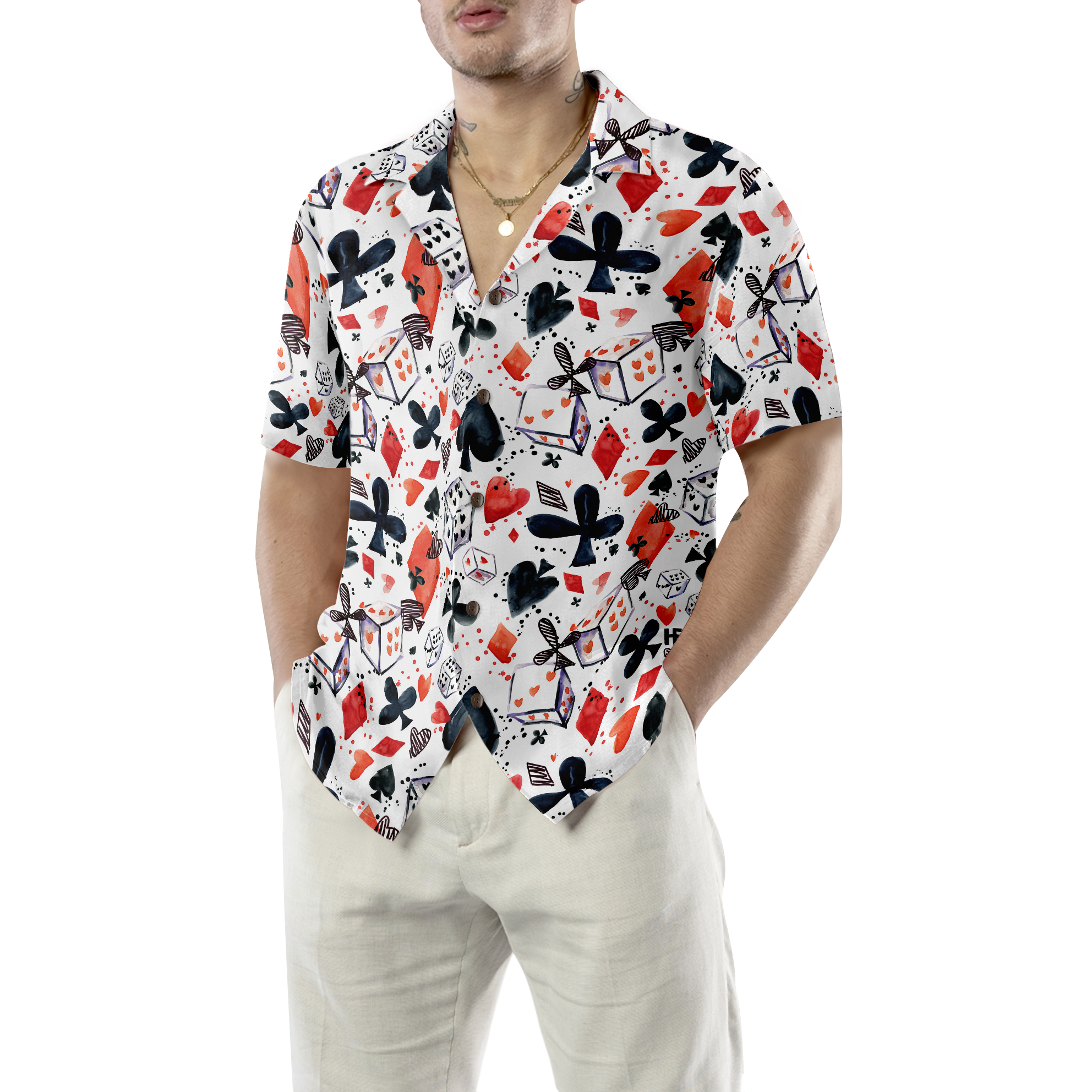 I Love Poker Shirt For Men Hawaiian Shirt