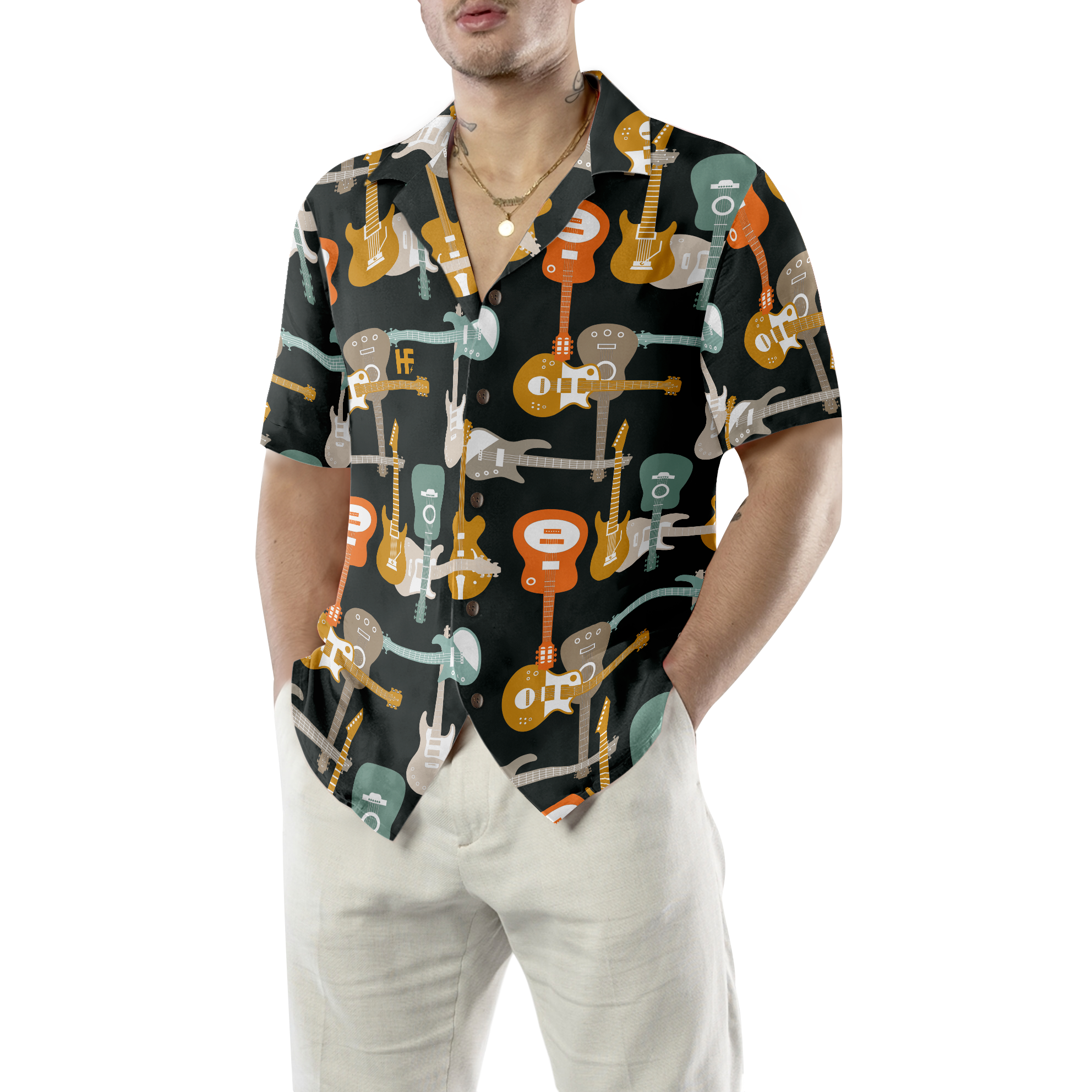 Electric Guitars Hawaiian Shirt