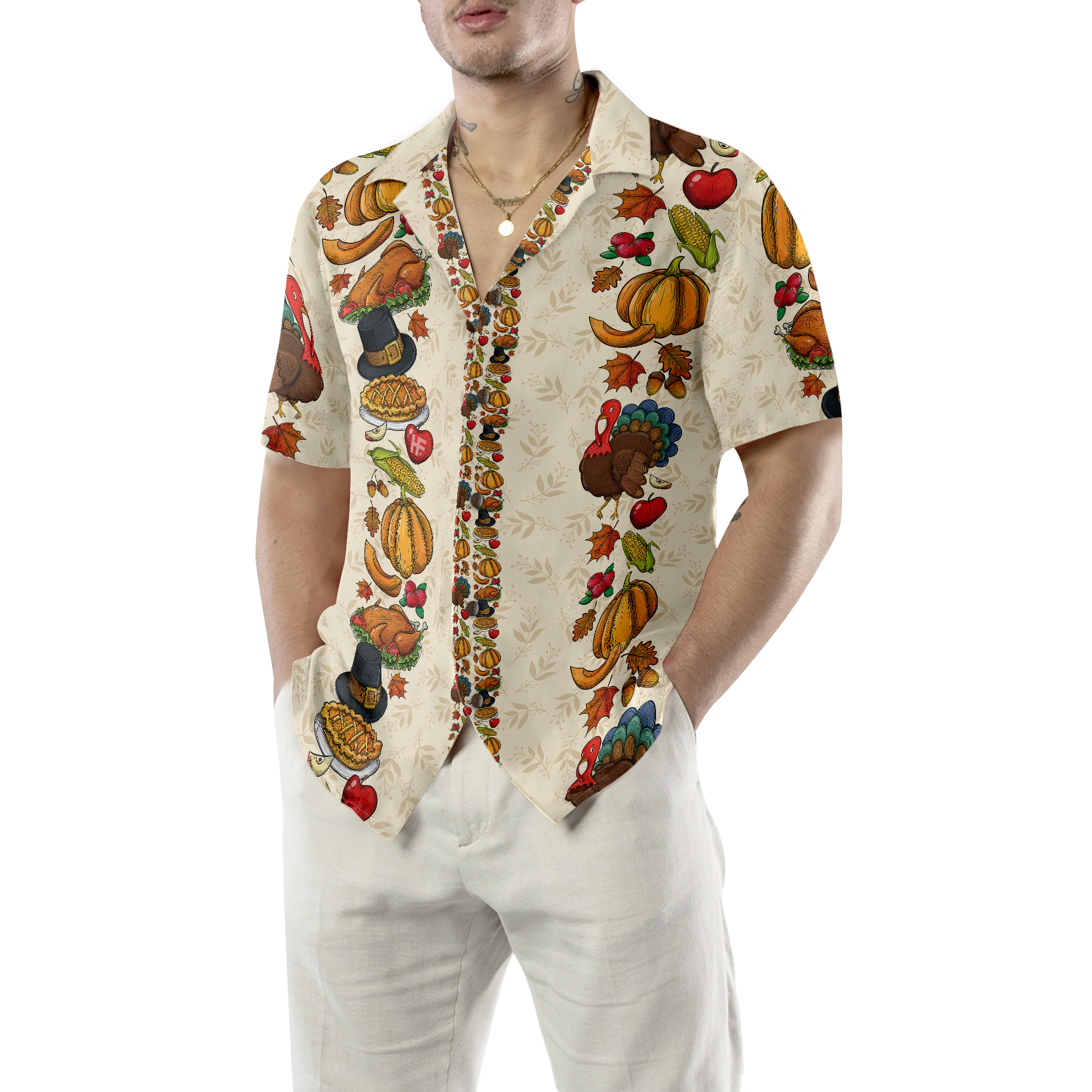 Thanksgiving Dinner Hawaiian Shirt