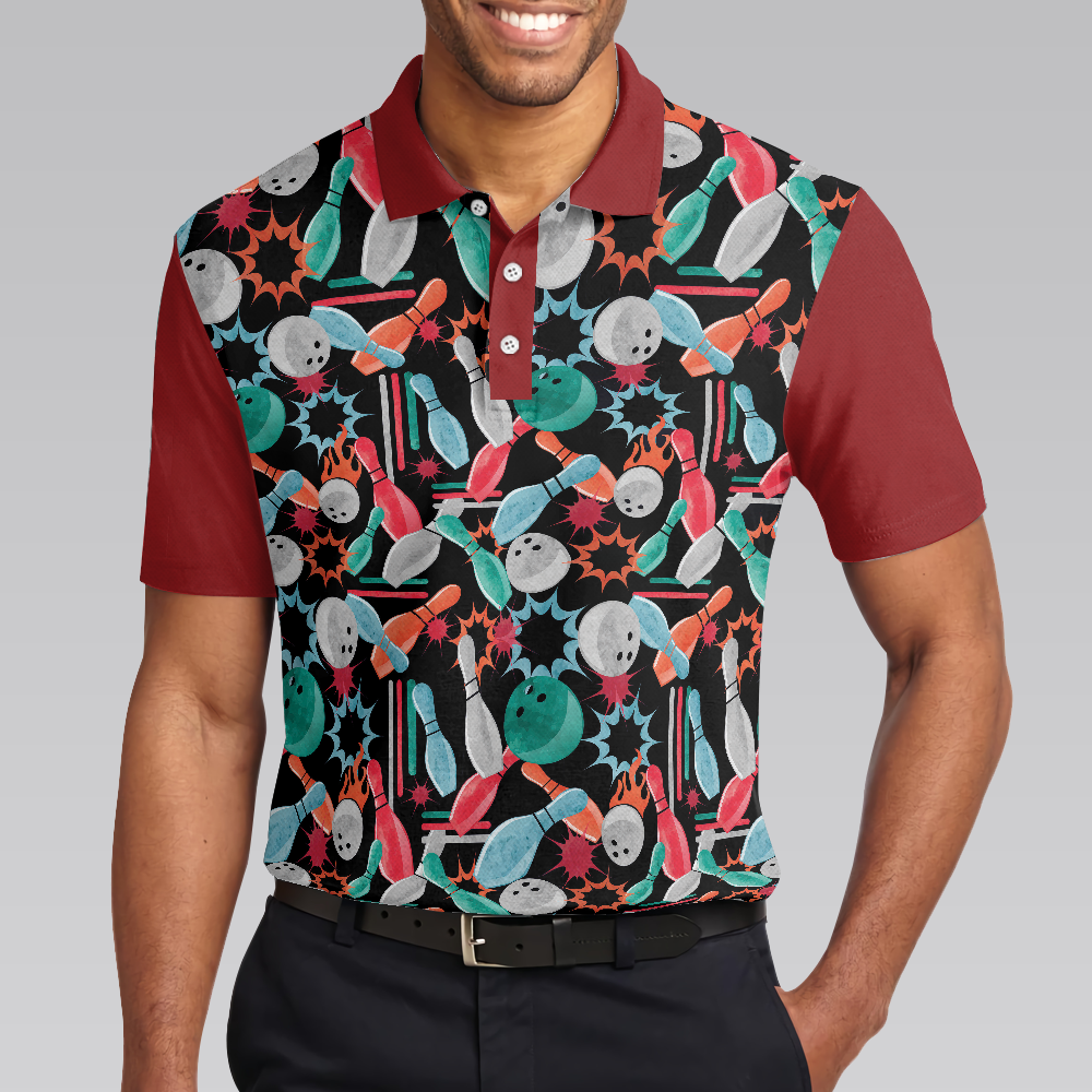 Sleep With A Bowler You'll Be Amazed Polo Shirt, Colorful Tenpin Bowling Shirt Design, Best Gift Idea For Bowlers