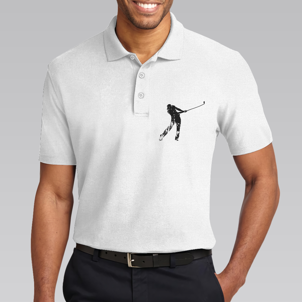 Golf Life Golf Club Is Important Choices Polo Shirt For Men, White Funny Golfing Polo Shirt