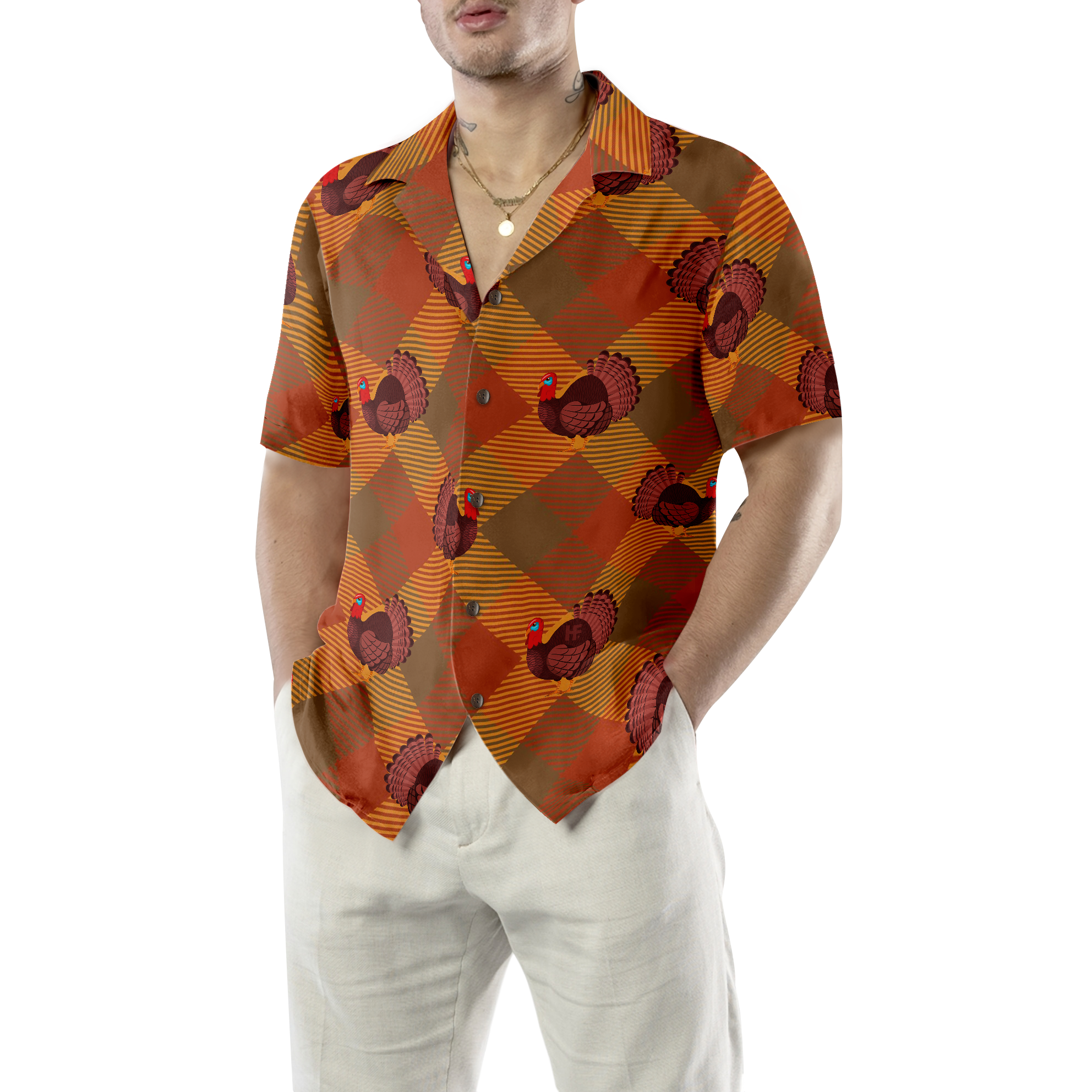 Turkey For Holiday Thanksgiving Hawaiian Shirt
