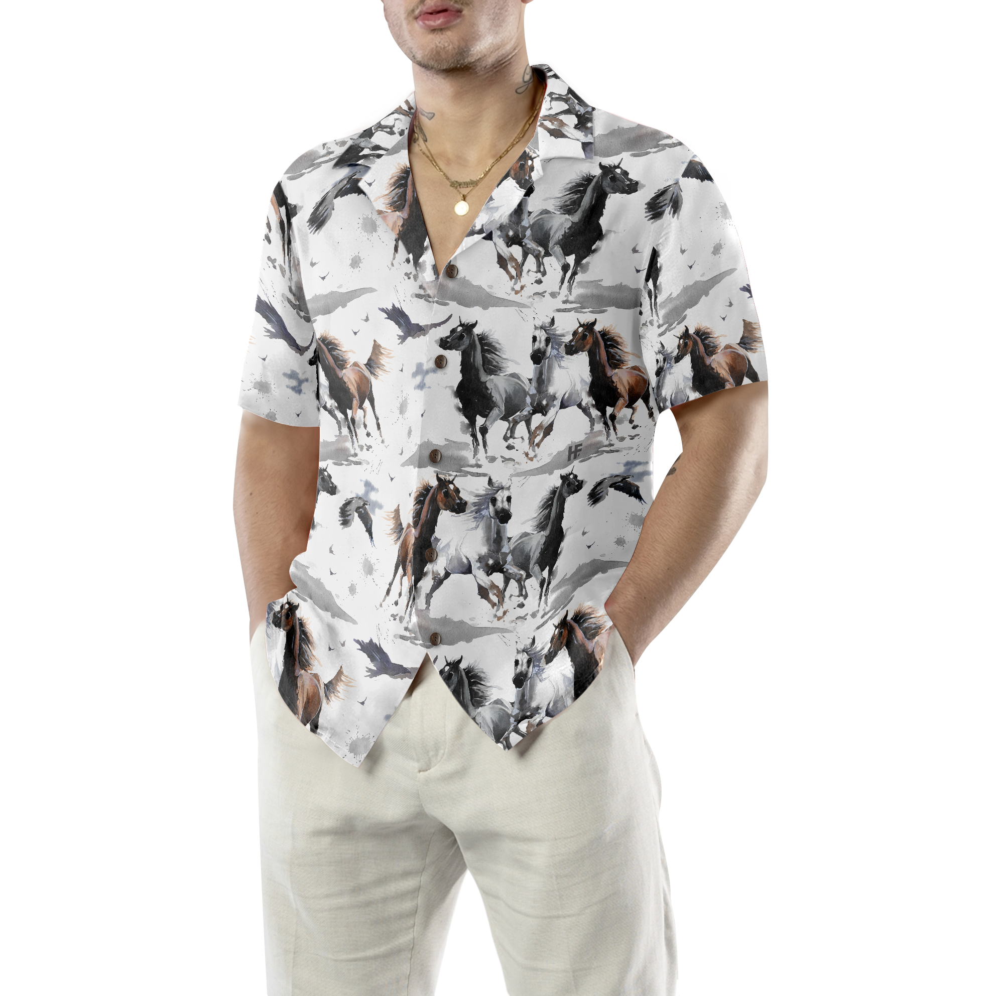 Racing Horses Hawaiian Shirt