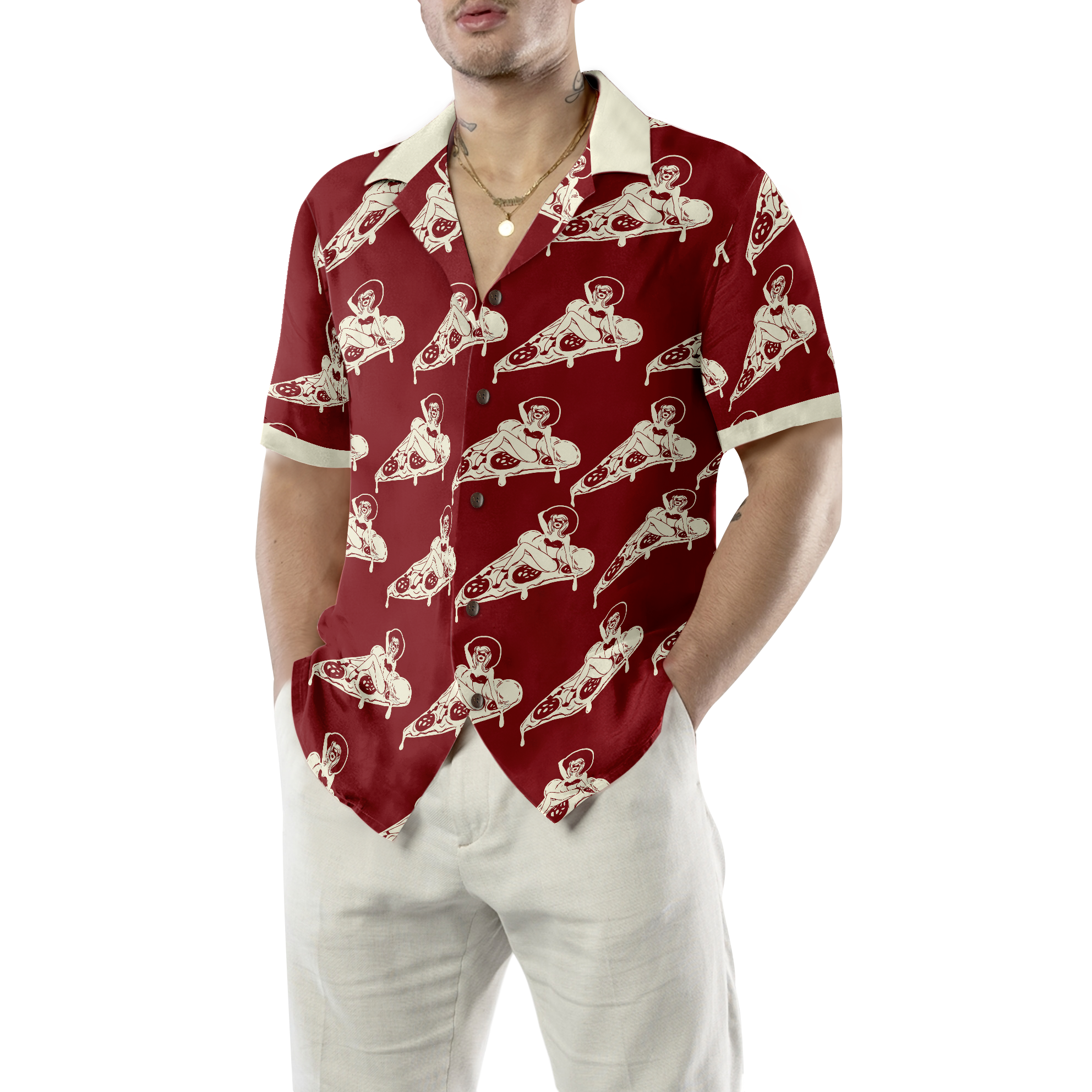 Dreaming About Pizza Shirt For Men Hawaiian Shirt