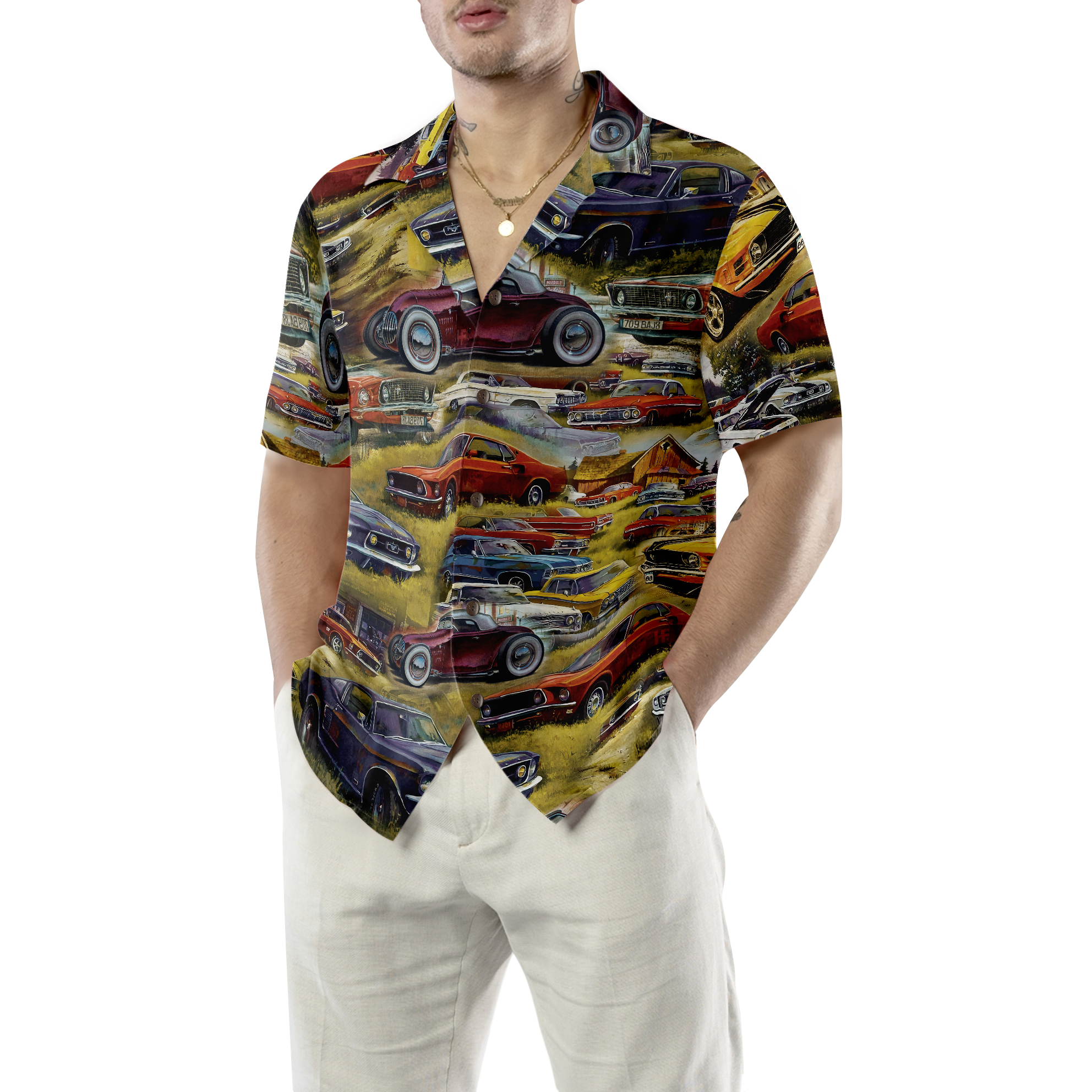 Retro Hot Rod Hawaiian Shirt