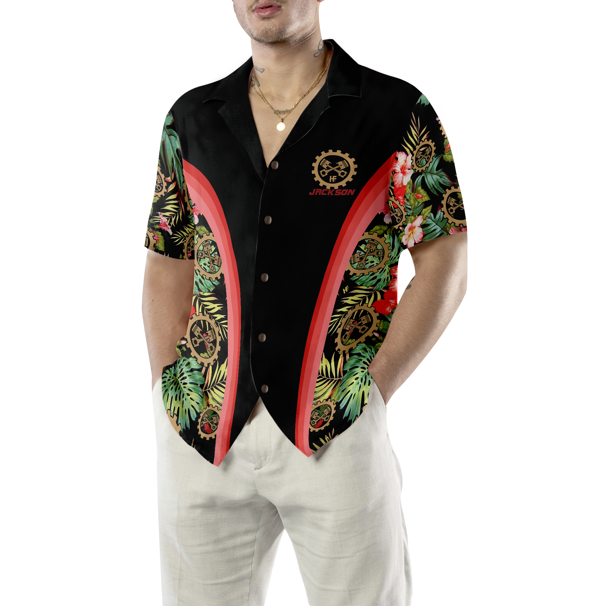 Mechanic Tropical Custom Hawaiian Shirt