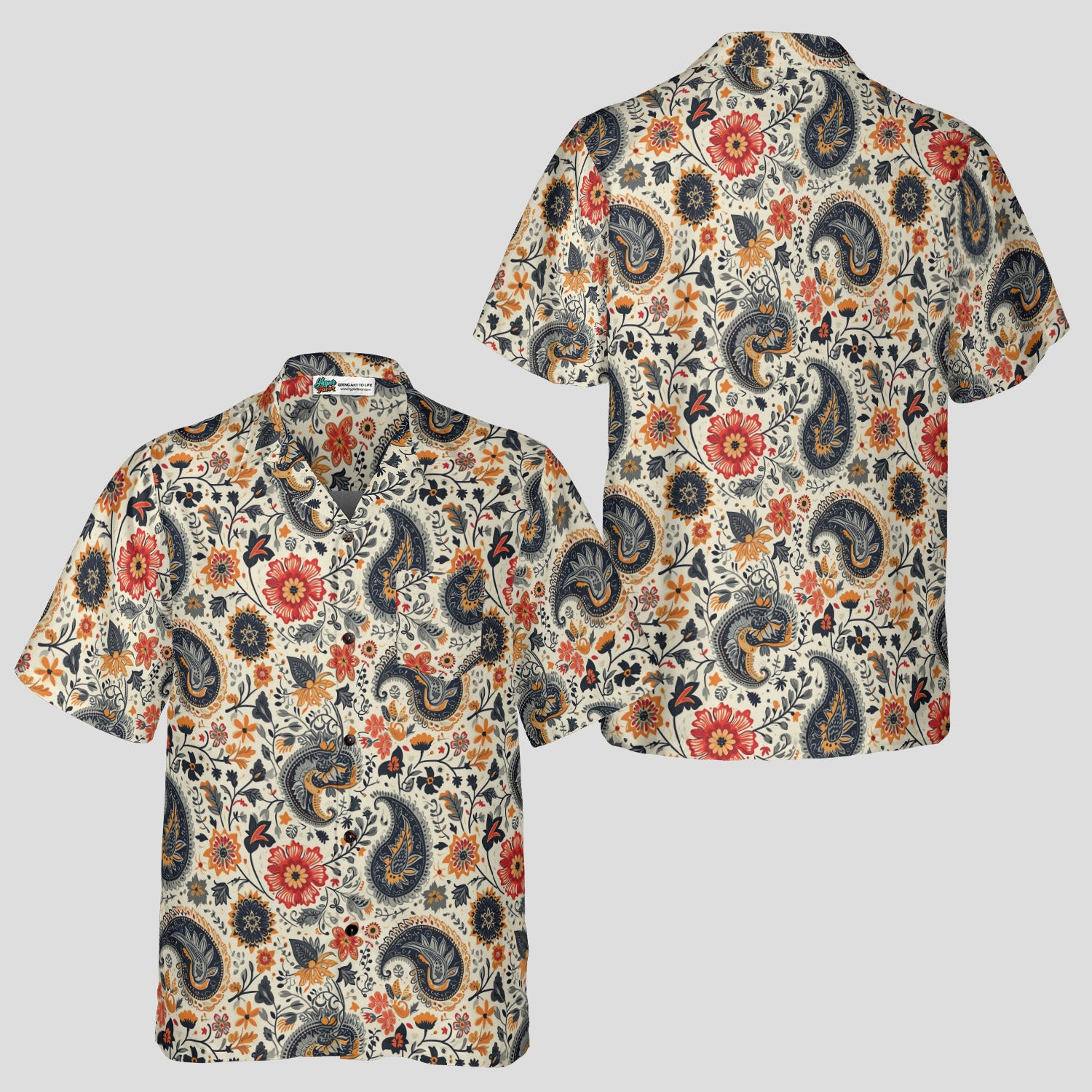 Paisley Bloom Hawaiian Shirt
