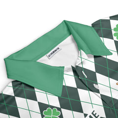 Personalized King of the Green St. Patrick’s Day Men’s Golf Polo Shirt