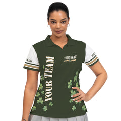 Personalized St. Patrick’s Day with Lucky Leprechaun Women’s Golf Polo Shirt