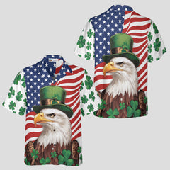 St. Patrick’s Day American Eagle Hawaiian Shirt