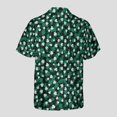 St. Patrick’s Day Clover Print Hawaiian Shirt