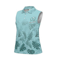 Tropicana Golf Sleeveless Polo Shirt – Women's Custom Hawaiian Golf Shirt