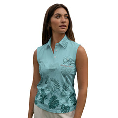 Tropicana Golf Sleeveless Polo Shirt – Women's Custom Hawaiian Golf Shirt