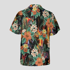 Volcanic Hibiscus Hawaiian Shirt