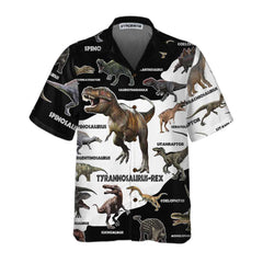 3D Dinosaur Hawaiian Shirt, Funny Dinosaur Shirt, Cool Printed Dino Shirt For Adults - Hyperfavor