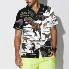 3D Dinosaur Hawaiian Shirt, Funny Dinosaur Shirt, Cool Printed Dino Shirt For Adults - Hyperfavor