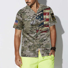 3D Helicopter Camouflage Hawaiian Shirt, Helicopter American Flag Shirt For Men, Proud Helicopter Gift Idea - Hyperfavor