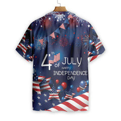 4th July US Independence Day Flag Hawaiian Shirt - Hyperfavor