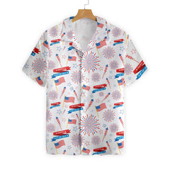 4th Of July US Pattern Hawaiian Shirt - Hyperfavor