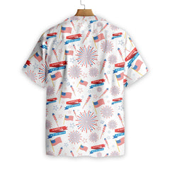 4th Of July US Pattern Hawaiian Shirt - Hyperfavor