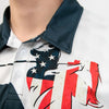 Golf Swing American Flag Golf Ball Texture Polo Shirt, Patriotic Golf Shirt For Men, Cool Gift For Golfers - Hyperfavor