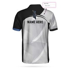 8 Ball Skull Custom Polo Shirt, Personalized Skull Billiards Polo Shirt For Men, Custom Billiards Gift For Billiards Lovers - Hyperfavor