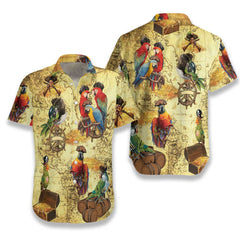 AMAZING PIRATE PARROTS EZ15 3010 Hawaiian Shirt - Hyperfavor