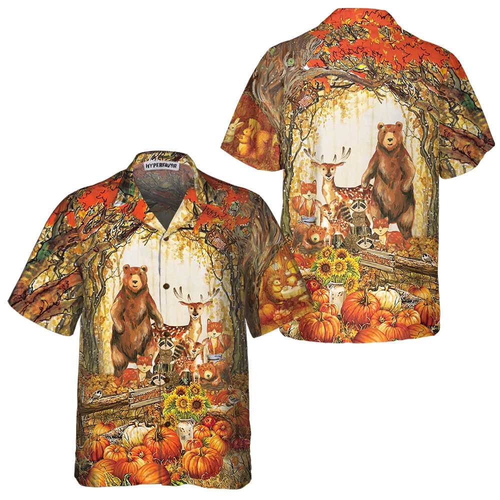 A Greatful Thanksgiving Hawaiian Shirt, Fall Thanksgiving Shirt, Gift For Thanksgiving Day - Hyperfavor