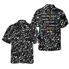 A Music Teacher Hawaiian Shirt, Stylish Music Teacher Shirt, Unique Music Teacher Appreciation Gift - Hyperfavor