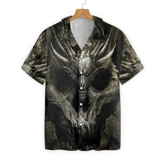 A Skull Or A Dragon Hawaiian Shirt - Hyperfavor