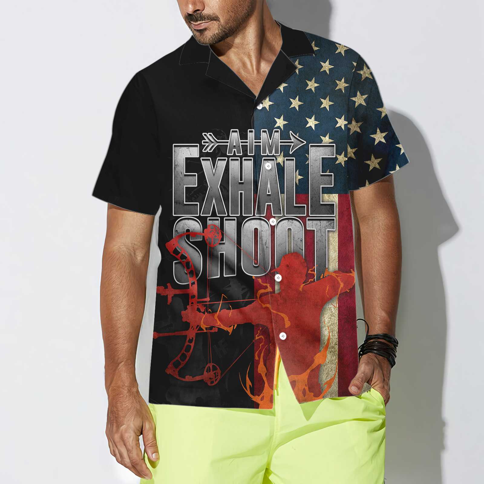 Aim Exhale Shoot Archery EZ20 0701 Hawaiian Shirt - Hyperfavor