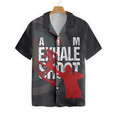 Aim Exhale Shot Cool Archer Archery EZ20 0801 Hawaiian Shirt - Hyperfavor