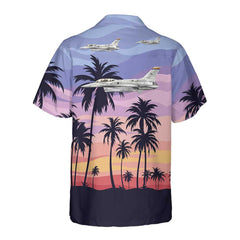 Aircraft On Sunset Hawaiian Shirt, Aircraft Hawaiian Shirt For Men And Women, Tropical Aircraft Shirt - Hyperfavor