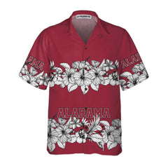 Alabama Flower Hawaiian Shirt, Floral Alabama Shirt For Men And Women, Alabama Gift - Hyperfavor