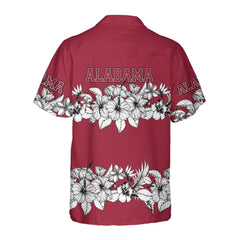 Alabama Flower Hawaiian Shirt, Floral Alabama Shirt For Men And Women, Alabama Gift - Hyperfavor