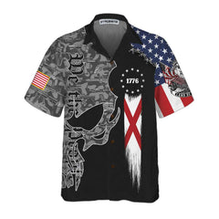 Alabama Patriot Hawaiian Shirt, Unique Alabama Shirt, Alabama Collared Shirt For Adults - Hyperfavor