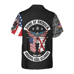 Alabama Patriot Hawaiian Shirt, Unique Alabama Shirt, Alabama Collared Shirt For Adults - Hyperfavor