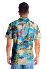 Alien On The Beach Hawaiian Shirt - Hyperfavor