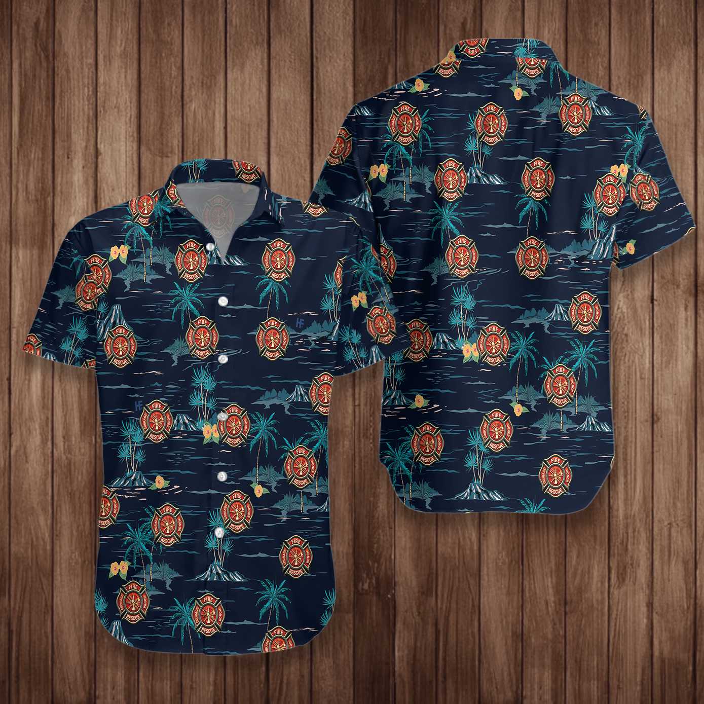 All Gave Some Some Gave All Firefighter Hawaiian Shirt - Hyperfavor