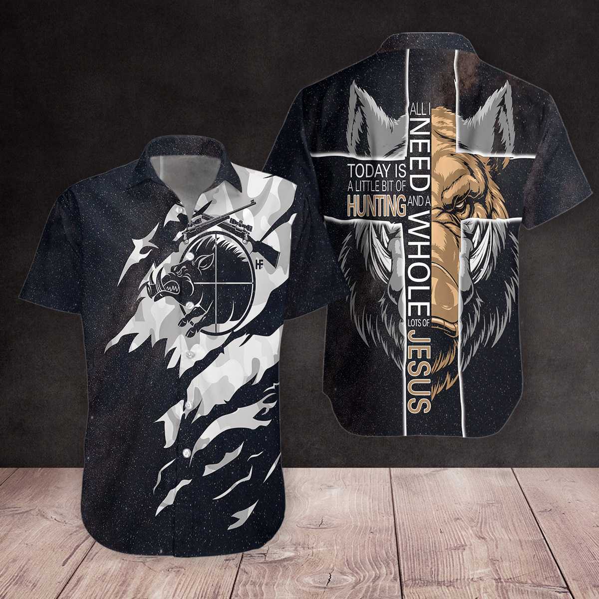 All I Need Today is A Little Bit of Hunting EZ16 1003 Hawaiian Shirt - Hyperfavor