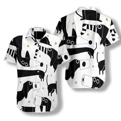 All My Dog Dachshund Pattern Hawaiian Shirt - Hyperfavor