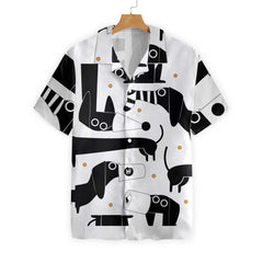 All My Dog Dachshund Pattern Hawaiian Shirt - Hyperfavor