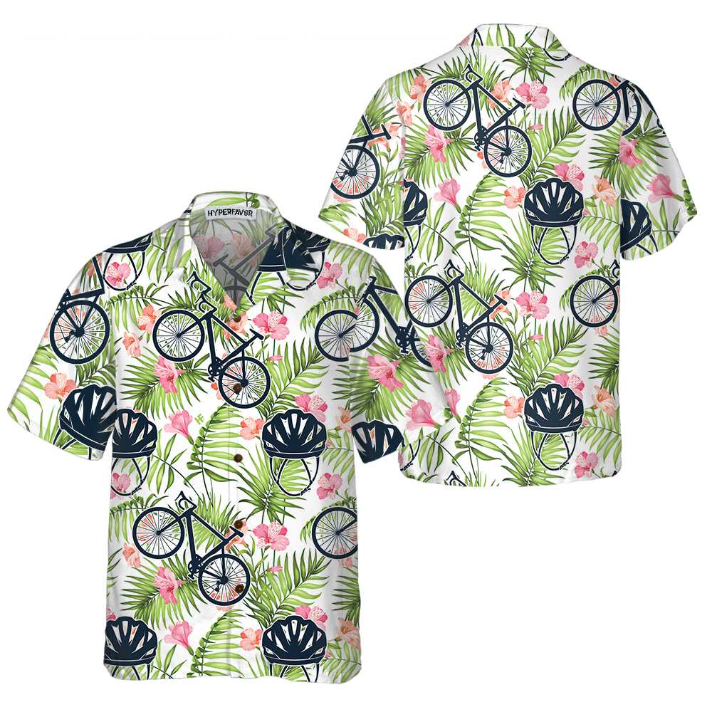Aloha Cycling Hawaiian Shirt, Bicycle Shirt For Men & Women, Best Gift For Bikers - Hyperfavor