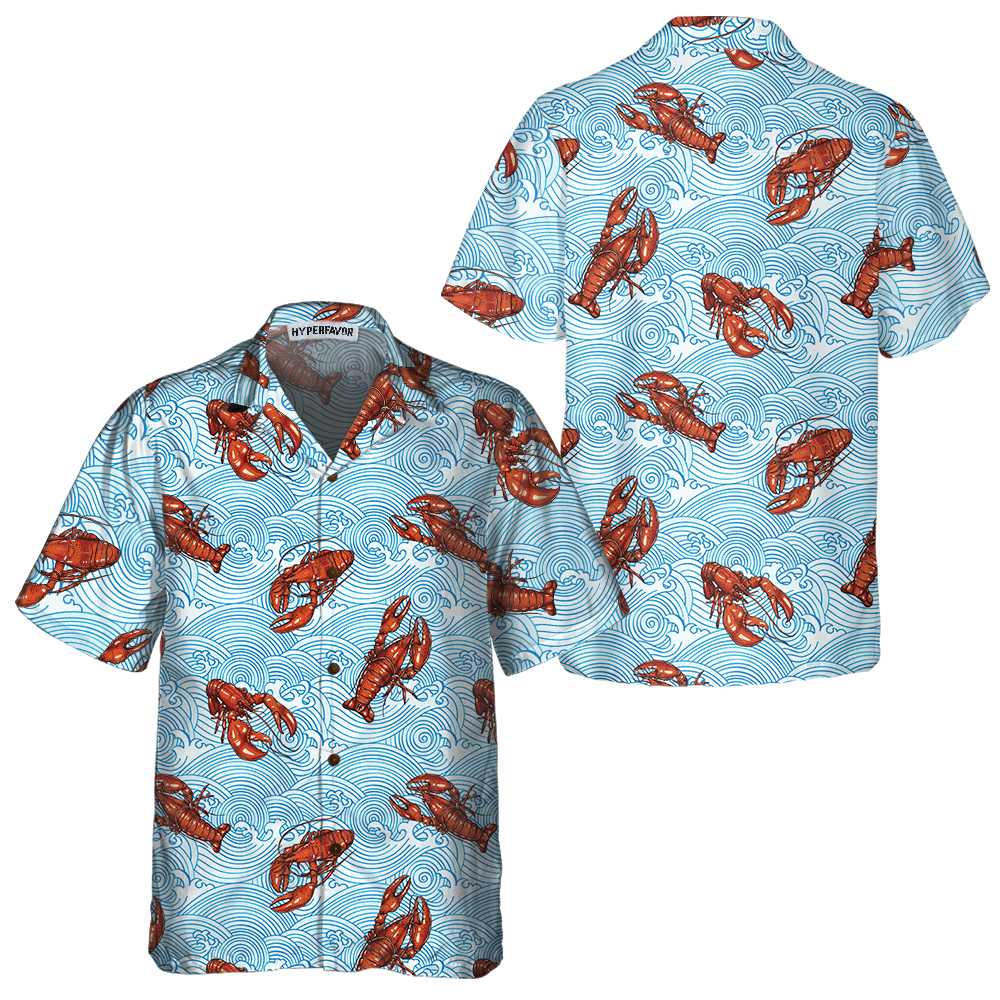Aloha Lobster Hawaiian Shirt, Unique Lobster Shirt, Lobster Print Shirt For Adults - Hyperfavor