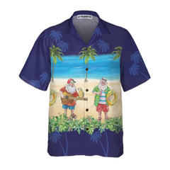 Aloha Shirt Santa Hawaiian Shirt, Funny Santa Christmas Vacation Shirt, Best Gift For Christmas - Hyperfavor