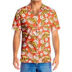 Aloha Tropical Pizza Shirt For Men Hawaiian Shirt - Hyperfavor