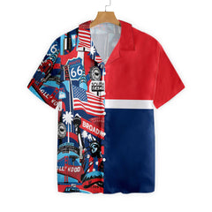 America Pop Art Hawaiian Shirt - Hyperfavor