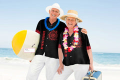 American Chief With Skull Face Custom Hawaiian Shirt, Personalized Tribal Native American Shirt - Hyperfavor